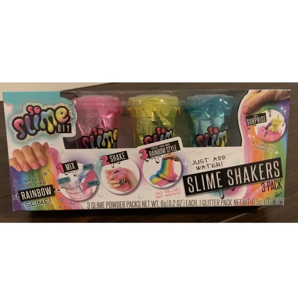 Slime Shaker 3-Pack DIY Rainbow Glitter Confetti - Picture 5 of 6